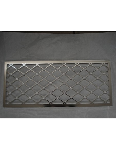 GRIGLIA con rete e rosette in ferro