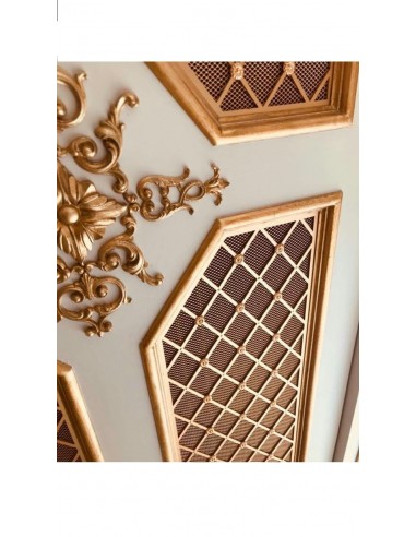 GRIGLIA con rete e rosette in ferro