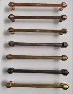 MANIGLIA  A TUBO in ottone...